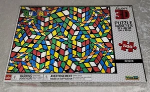 Rubik's Super 3D - Geeked - Prime 3D 500 Piece Jigsaw Puzzle By Goliath 2018 - Picture 1 of 3