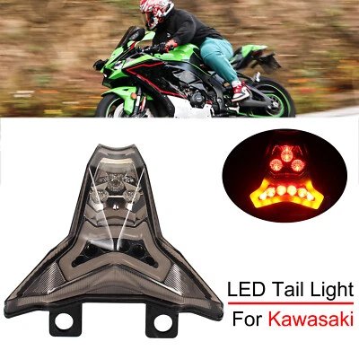 Luz trasera de señal de giro de freno LED para Kawasaki Z1000 Z1000R Ninja ZX-10R ZX-10RR Foto 1 de 4