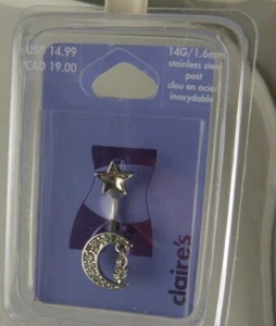 Joyería Corporal Ombligo Anillo Naval Piercing Ombligo Cuelga Luna Sol Cristal Estrella - Imagen 1 de 10