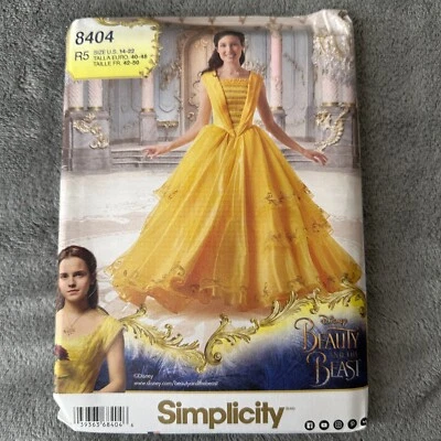 Simplicity Pattern 8404 Sz 14-22 Disney Beauty Belle Dress Gown Costume Cosplay - Image 1 of 4