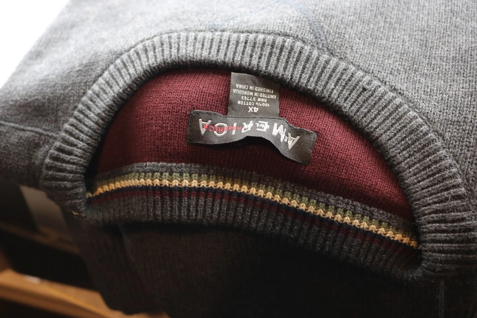 Perry Ellis America Heavy Wt  Mens 4X Sweater 100% Cotton - Image 1 of 4