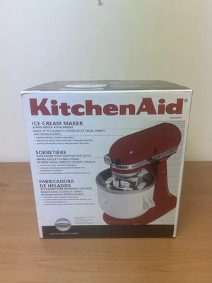  KitchenAid Ice Cream Maker Stand Mixer Attachment (KICA0WH) - Image 1 of 4