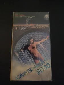 CAGED HEAT 3000 VHS 1995 Cosmic Video Screener Copy SCI-FI PRISON HTF Not Tested - Picture 1 of 9