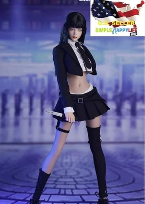 1/6 female assassin school uniform for 12'' Phicen Figure HOT TOYS worldbox❶USA❶ - Image 1 of 4