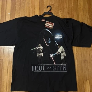 Vintage 1990s Star Wars Episode 1 Movie Jedi VS Sith T Shirt Size XXXL NWT RARE - Picture 1 of 11