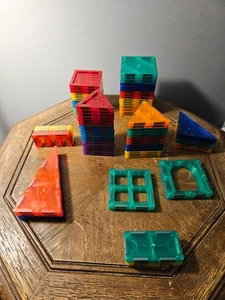 Magnetfliesen für Kinder MINT Lernspielzeug Magnet Bausteine 82 Stück - Bild 1 von 2