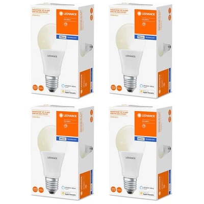 4 x LED Smart+ Birne 9W =60W E27 matt 800lm warmweiß 2700K Dimmbar App Bluetooth - Bild 1 von 4