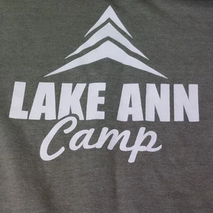 Lake Ann Camp Michigan Hoodie Sweatshirt Medium Army Green Kängurutasche - Bild 1 von 8
