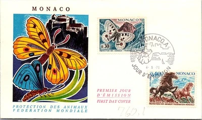 Monaco SC# 760-1 FDC 1970 World Animal Protection Federation - A02710 - Image 1 of 2
