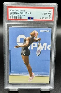 2003 Netpro Serena Williams PHOTO CARD Future HOF #2 PSA 10 GEM MINT - Picture 1 of 2