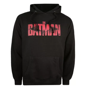 The Batman Men's Hoodie DC Comics Black Graphic Top - New - Picture 1 of 3