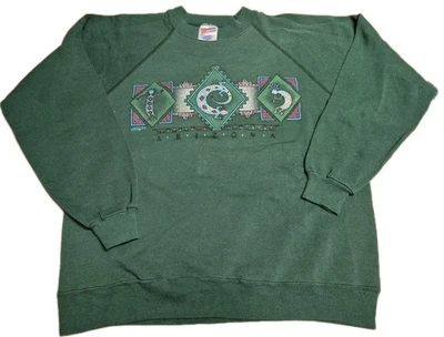 VTG 80s 90s Arizona Vintage Hanes grand Native American Art Sweatshirt Large - Image 1 of 4