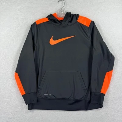 Nike Camisa Therma-FIT Niños Sudadera con Capucha Pullover Negro y Naranja Entrenamiento Atlético XL Foto 1 de 4