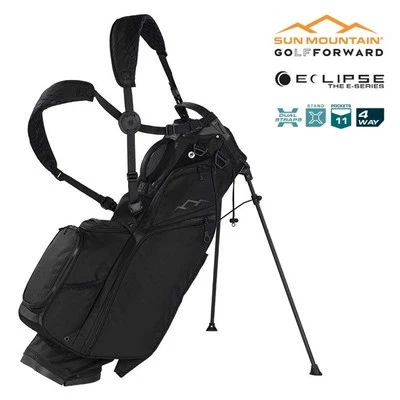 Sun Mountain Carry Bag - Eclipse Three-5 4-Way Golf Stand Bag 2025 - Black