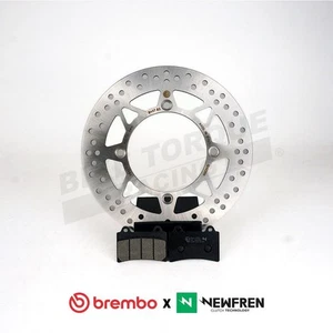 Brembo Front Brake Disc + Newfren BT1 Pads Triumph America 865 cast wheels 07-09 - Picture 1 of 2