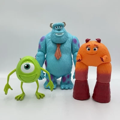 3 Disney Pixar Monsters Inc Sulley, Mike, Val Little Action Figures Posable 8” - Image 1 of 4