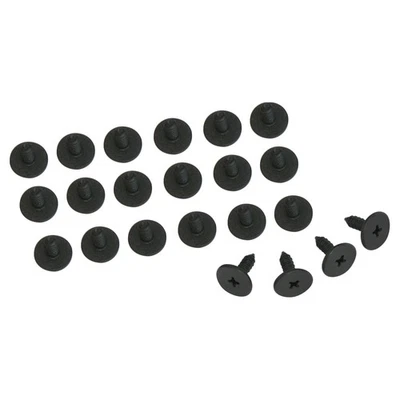 Tornillos de ajuste de riel de techo canal de tira climática con cabezales grandes 1964-72 GM 28 piezas Foto 1 de 4