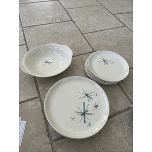 Vintage Atomic Starburst Salem North Star Geschirr - 15 Teile Gedecke 60er Jahre - Bild 1 von 5