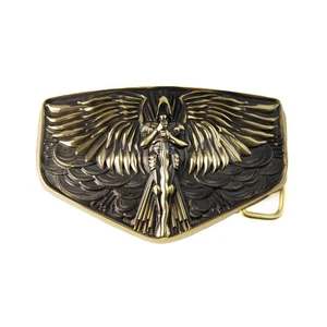 Archangel Michael brass belt buckle, Saint Michael image, Tyrael belt buckle - Picture 1 of 24