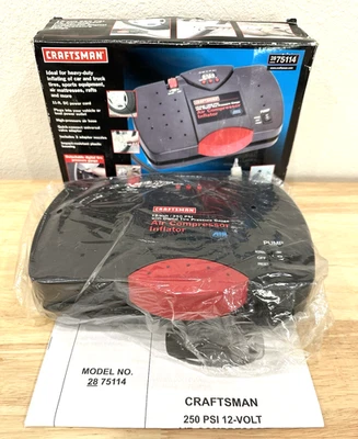 Compresor/inflador de aire portátil Craftsman 12V 250psi modelo 2875114 ¡Como nuevo!! Foto 1 de 4