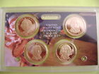 2007 US MINT PRESIDENTIAL 4-COIN DOLLAR PROOF SET WITH BOX & COA.