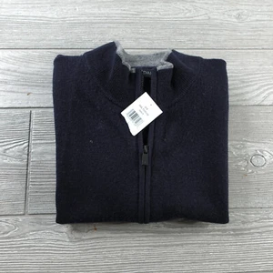 Naadam Studio Charcoal Wool Cashmere Full Zip Sweater Vest Men's Large NWT - Picture 1 of 8