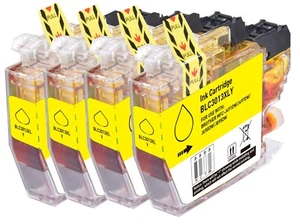 4 PK YELLOW Ink Compatible with Brother LC3013 MFC-J491DW MFC-J497DW MFC-J895DW - Picture 1 of 1