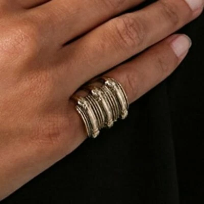 NUEVO ANILLO BOHO PINKIE ESTILO ANTIGUO SERPIENTE ORO LUV x ERIN WASSON 6 Foto 1 de 4
