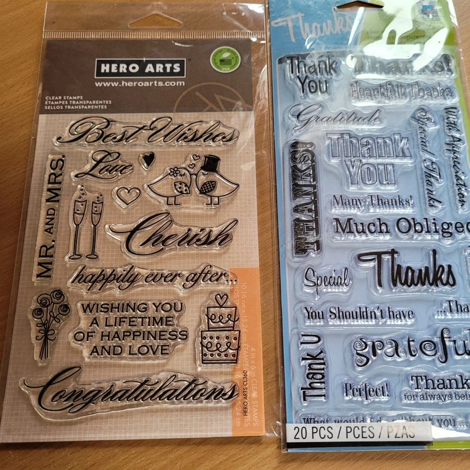 Hero Arts Poly Clear STAMPS Best Wishes CL360 #1322