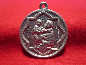 St Anthony Padua Medal 1231-1931 700 Year Anniversary of Death Aluminum 7/8" dia - Picture 1 of 2
