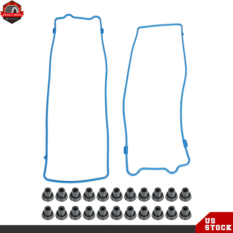 Juego de juntas de cubierta de válvula con ojales para Ford Crown Victoria 1992-2002 4,6 L 2 piezas Foto 1 de 4