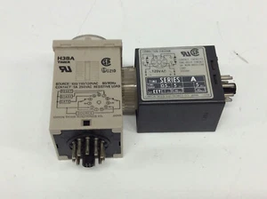 Omron Lot of 2 H3BA H3M Timers 120VAC - Picture 1 of 7