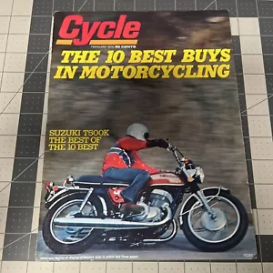Vintage Cycle Buying Guide Magazine February 1974 Suzuki T500k - Picture 1 of 2