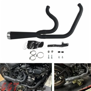 For Harley Dyna FXD Fat Bob Low Rider Street Bob Wide Glide Full Exhaust System - Picture 1 of 6