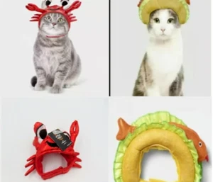 LOT OF 2 Cute Cat Costume - Hyde & EEK! Boutique 1 CRAB And 1 TACO-new with tags - Picture 1 of 9