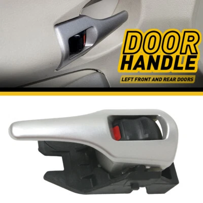Manija de puerta para Toyota Corolla 2009-2013 interior delantera o trasera izquierda negra y plateada Foto 1 de 4