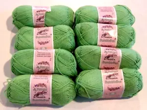 Lot of 8 Skeins Sweet Grass Yarn by Patons Bumblebee Baby Cotton - NEW (#109) - Picture 1 of 4