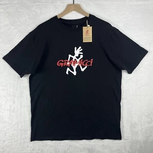 Gramicci T-Shirt Mens XLarge Black Climbing Running Man Black Tee Casual NWT - Picture 1 of 6