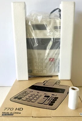 Royal 770 HD EZ Vue Desktop 12 Digit Electronic Calculating Machine Memory Print - Image 1 of 4