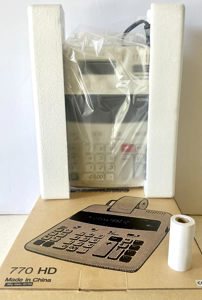 Royal 770 HD EZ Vue Desktop 12 Digit Electronic Calculating Machine Memory Print - Image 1 of 4