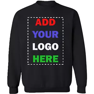 Sudadera Añade Tu Texto Personalizada UNISEX CUELLO REDONDO Crea Tu Camiseta Sudadera Estampado - Imagen 1 de 12
