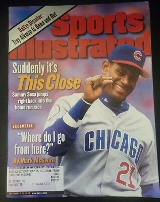 Sammy Sosa Sports Illustrated September 21 1998 Chicago Cubs B44:1957 - Image 1 of 4