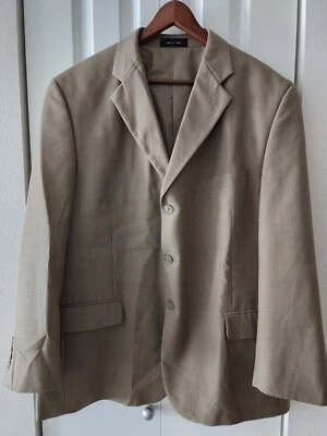 Chaqueta Blazer Abrigo Para Hombre Beige Tostado George 3 Botones Ropa Profesional -Talla 46R Foto 1 de 4