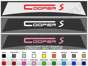 SU137 BMW Mini Sonnenstreifen One D JCW Cooper S Clubman Aufkleber Grafik Aufkleber