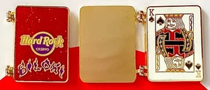 2007 HARD ROCK CASINO BILOXI HINGED KING OF SPADES CARD LE PIN - Picture 1 of 1