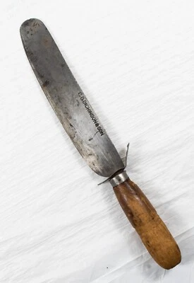 Circa 1860's 12" CD DICKINSON & SON BROOM MAKERS CARBON STEEL KNIFE Read JF 170 - Image 1 of 3