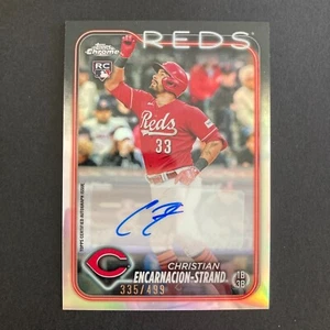 Christian Encarnación-Strand 2024 Topps cromo actualización refractor/499 automático novato - Imagen 1 de 7