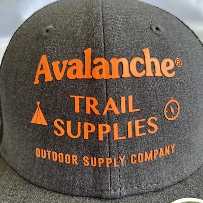 Gorra de béisbol AVALANCHE gris oscuro negra OUTDOOR SUPPLY CO SnapBack NN Foto 1 de 4