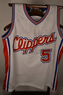 Camiseta deportiva firmada por Danny Manning de Los Angeles Clippers XL #1 selección general 1988 certificado de autenticidad JSA Foto 1 de 4