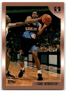1998-99 Topps Basketball Card Cedric Henderson Cleveland Cavaliers #112